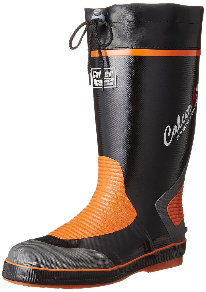 Fukuyama Rubber Calsar Ace S-800 Lightweight Resin Toe Cap Color Boots, Black, Size L