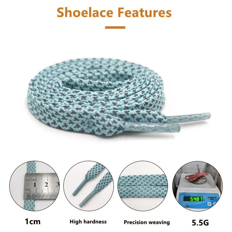 1 пара светоотражающих шнурков плоские шнурки для кроссовок цветные светоотражающие шнурки светящиеся шнурки 100/120/140/160 см шнурки