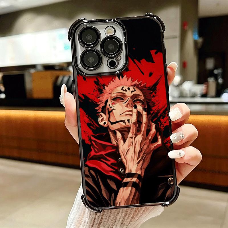 Аниме Итадори Юдзи JUJUSU Мягкий чехол для телефона для iPhone 15 16 17 Air 14 Pro Max 16E Plus 13 12 Mini Покрытие Защита от падений Fundas