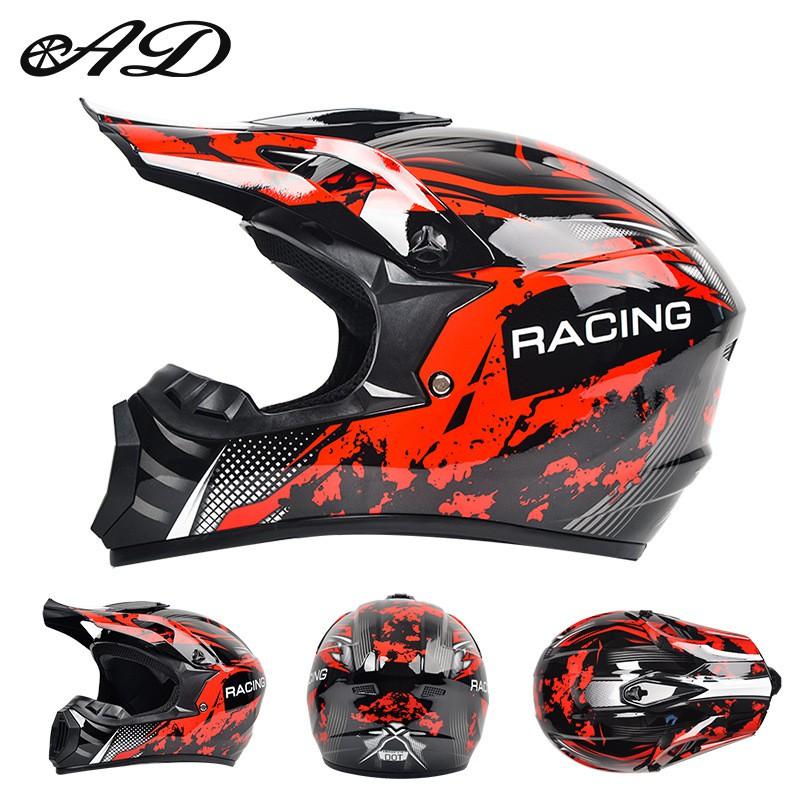 DOT Certified Full Face Off-Road Motorcycle Helmet Dirt Bike ATV Trail Riding Safety Gear