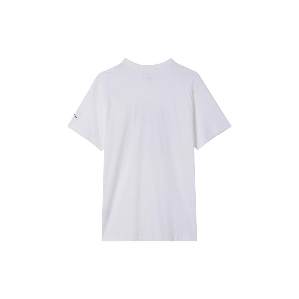 Jordan Flight T Shirts Men's White Crew Neck Moderate FN6007-100
