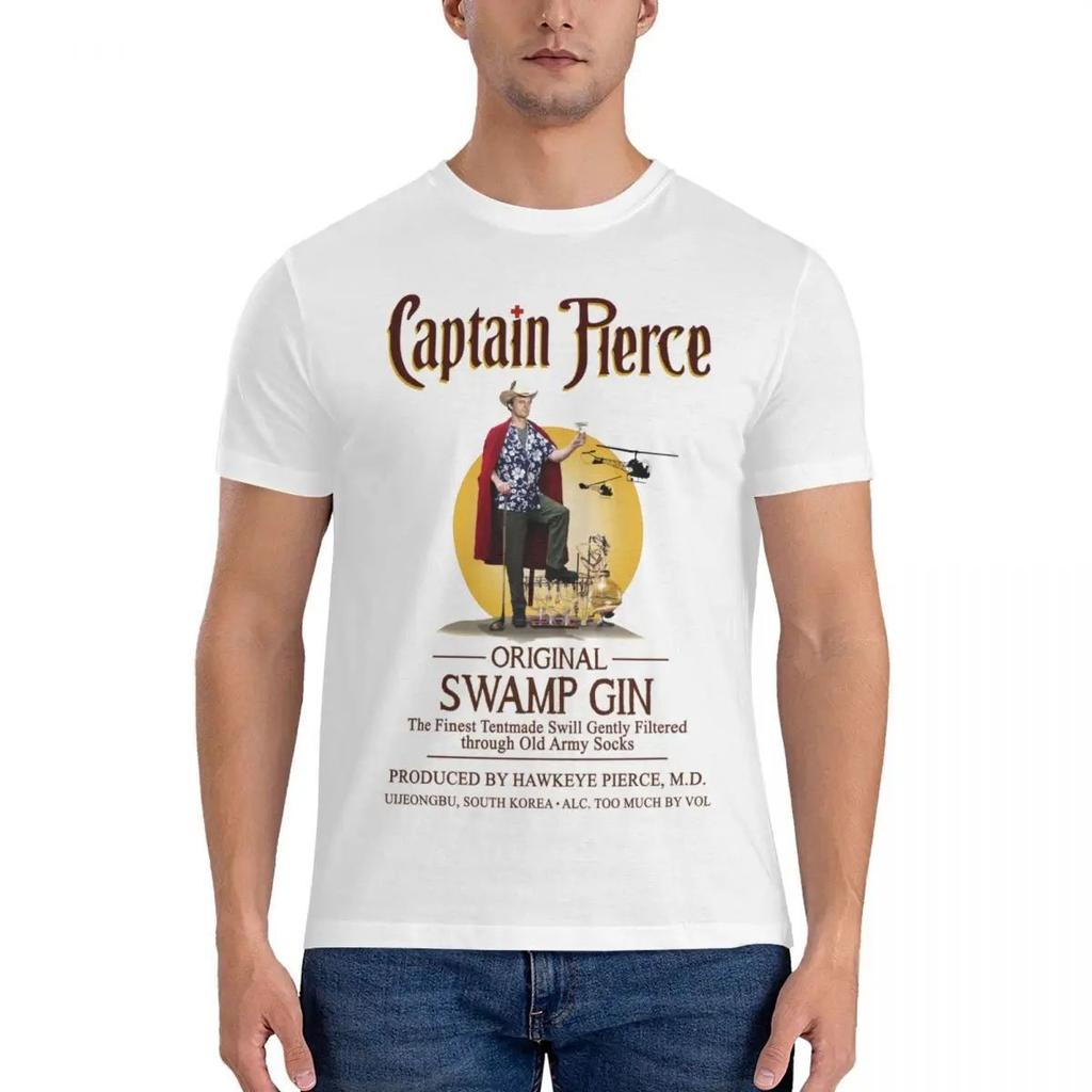 Captain Pierce Hawkeye MASH Swamp Gin T-Shirt