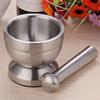 Stainless Steel Mortar and Pestle Kitchen Garlic Grinder Pot Pharmacy Bowl Garlic Press Pot Herb Mills Pepper Spice Grinder Tool