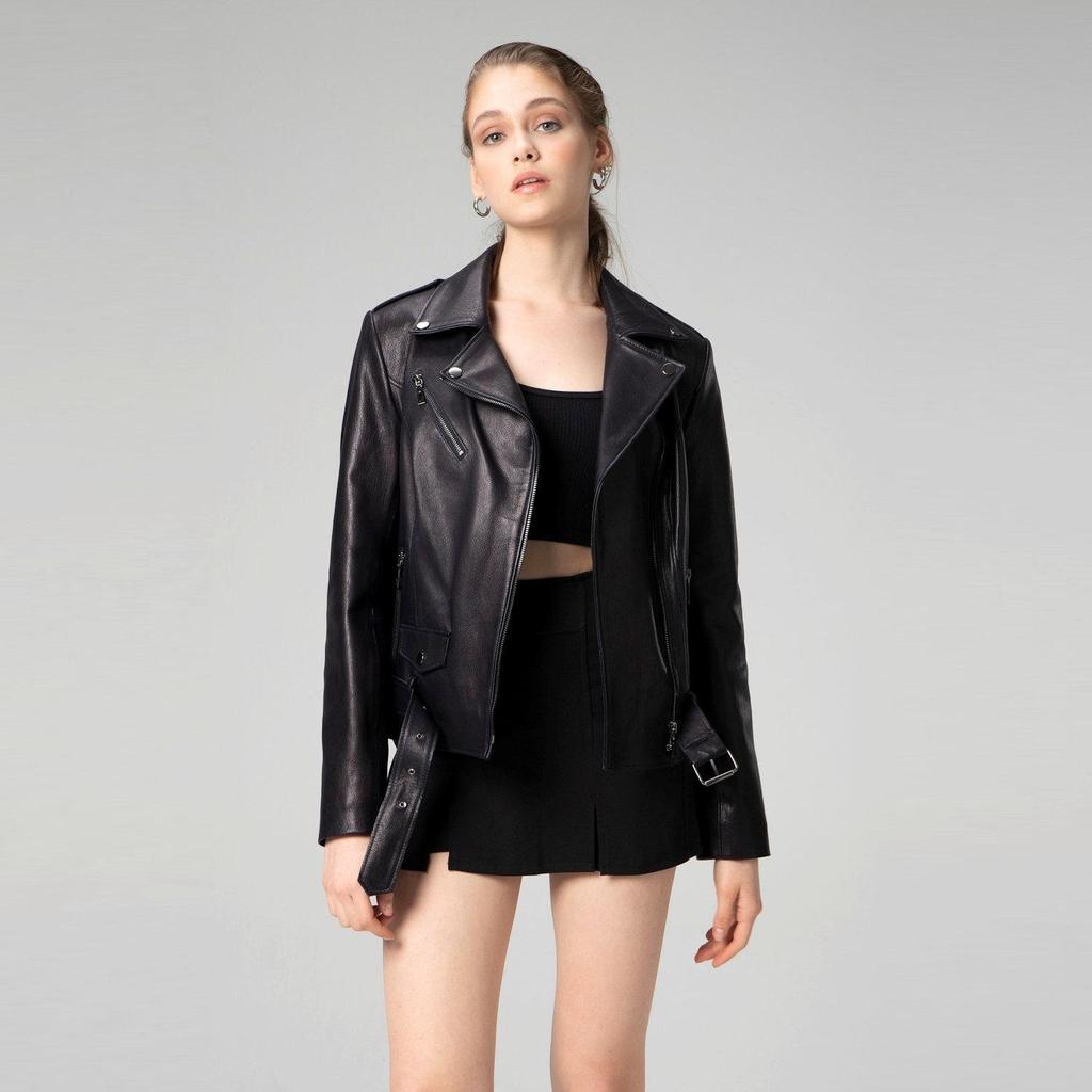 Dericlub Женское пальто из 100% натуральной кожи