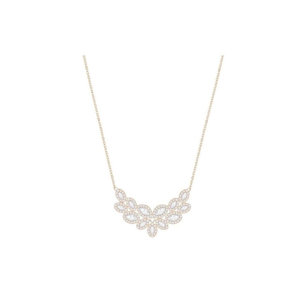 Swarovski Baron Leaf Shaped Pendant Crystal Necklace Women necklace Gold 5350616