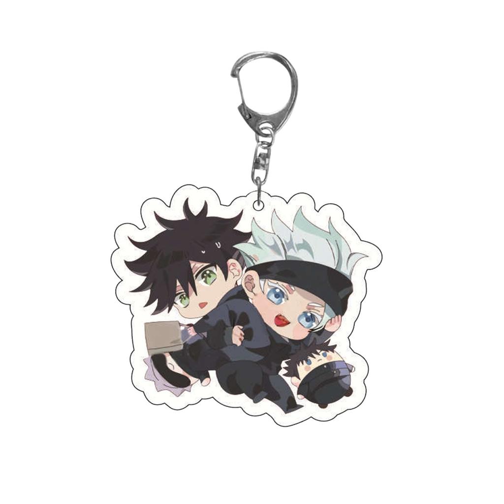 Анимационный периферийный брелок в стиле аниме Fan Q, двухсторонний прозрачный акриловый кулон