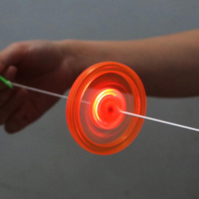 Flash Pull Line Led Маховик Свисток Креативные классические игрушки для детей Подарок