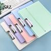 Wear-resistant File Holder Folder for A3 Size Paper, Document Organizer with Metal Plastic Clip, Solid Color Clipboard Home School Office Supplies