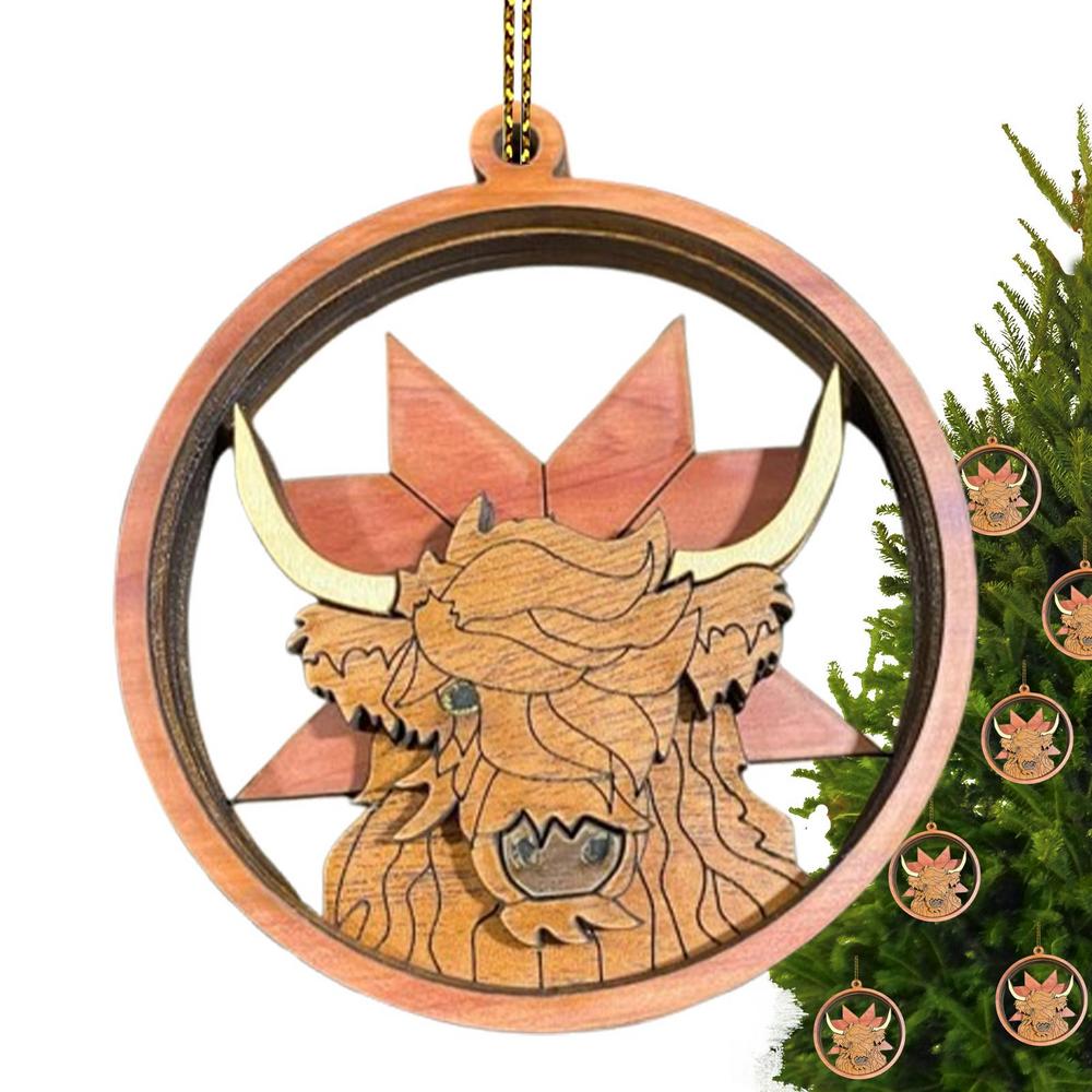 Рождественский ornament с животными 3D ornament с животными Декоративные ornaments Изысканное украшение с животными С животными темами
