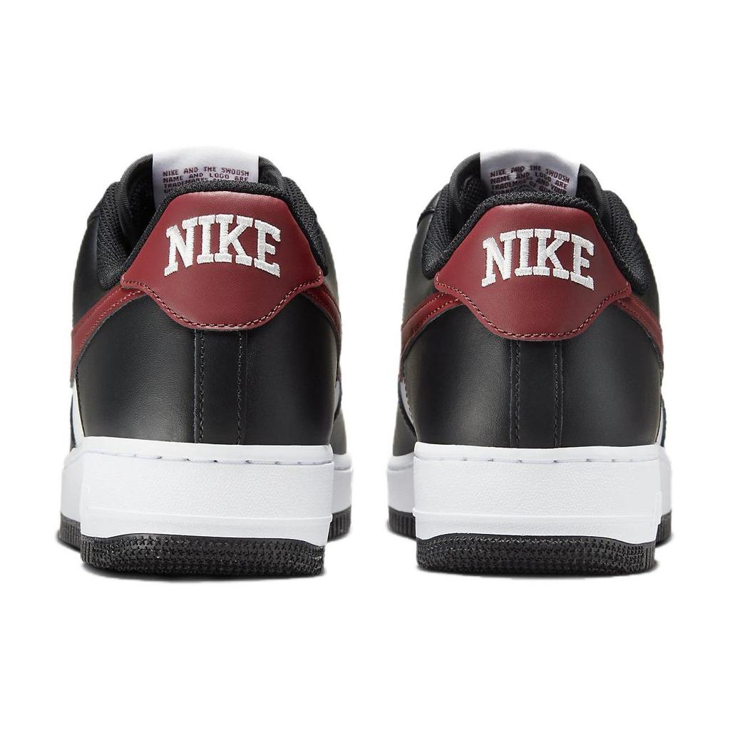 Nike Air Force 1 GS Black Dark Team Red Kids Sneakers Summit-White White FZ4351-001