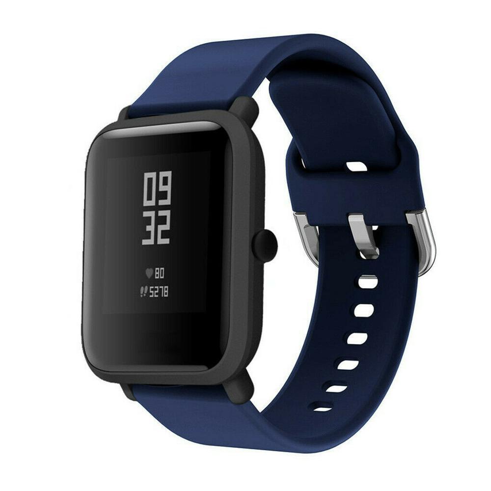 Мягкий силиконовый спортивный ремешок для Xiaomi Huami Amazfit GTS Bip Pace Lite, сменный браслет для умных часов, 20 мм, резиновый ремешок для часов