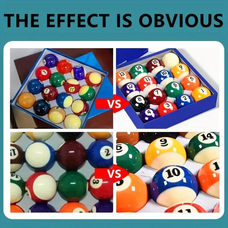 Pool Table Billiard Ball Cleaner Wax 50g Restores Shine Includes Cleaning Sponge for Home Game Rooms