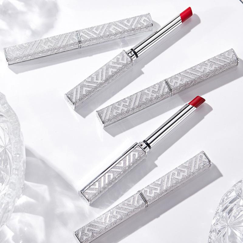 Silver Fine Fine Tube Lipstick Питательная увлажняющая антипригарная помада