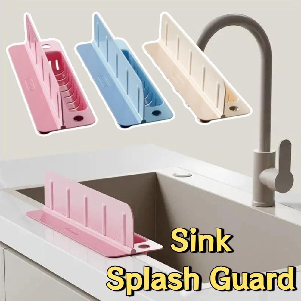 Reusable Sink Splash Guard Anti-splash Sink Storage Rack Water Blocking Board  Kitchen Gadgets