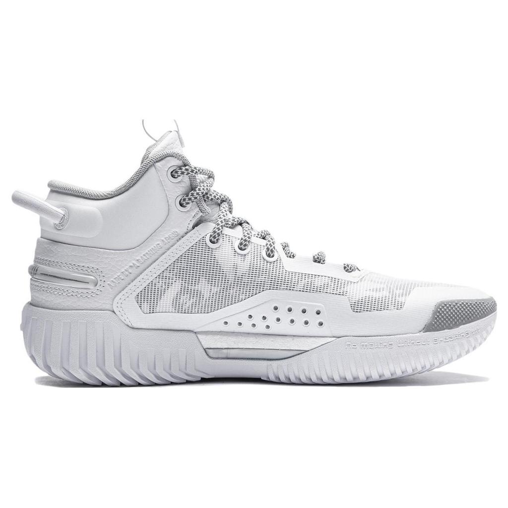 Aape x Li Ning Badfive 3 Амортизирующие Низкие Уличные Баскетбольные Кроссовки Мужские Белые ABFT015-10