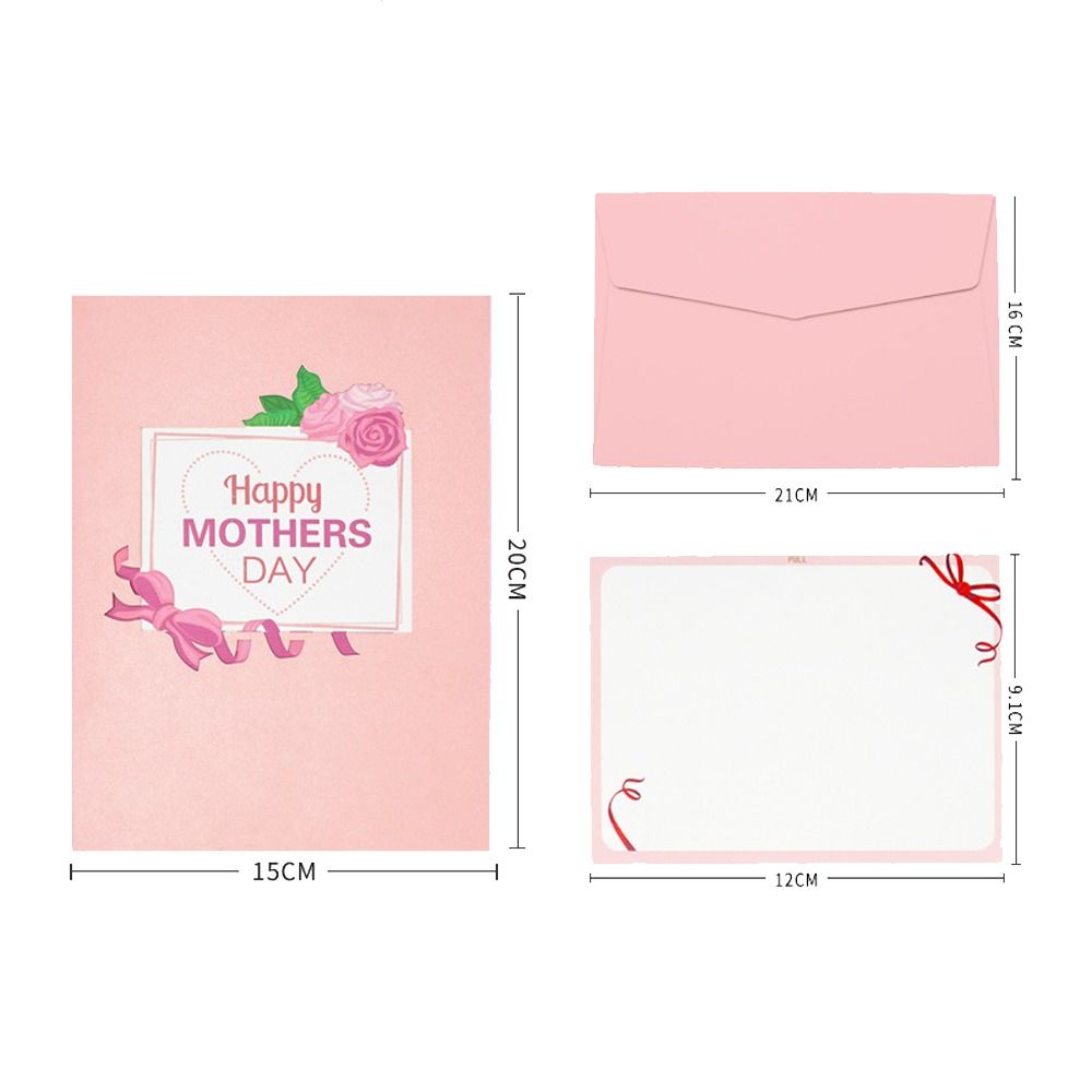 Blessing Mother's Day Greeting Card 3D Message Cards Invitations Cards Thank You Card  For Mom Gift