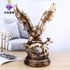 Large Resin Eagle Sculpture Modern Antique Bronze Style Home Decor Living Room TV Cabinet Office Gift