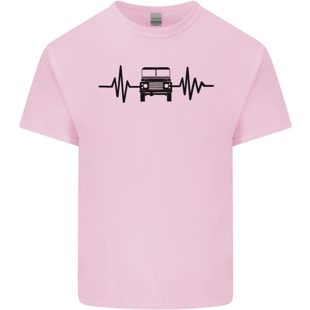 4X4 Heart Beat Pulse Off Road Roading Unisexs Light Cotton TShirt