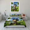 Smiling lizard amidst greenery. Bedding sets Duvet cover sets Duvet covers Pillowcases(1 * Duvet Cover 2 * Pillowcases without duvet insert)
