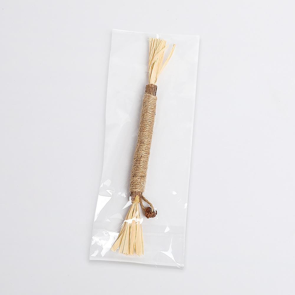 Mutianliao Cat Toy, Pet Cat Teething and Teeth Cleaning, Natural Self-entertainment and Boredom Teething Toy, Raffia Grass Hemp Rope Cat Toy