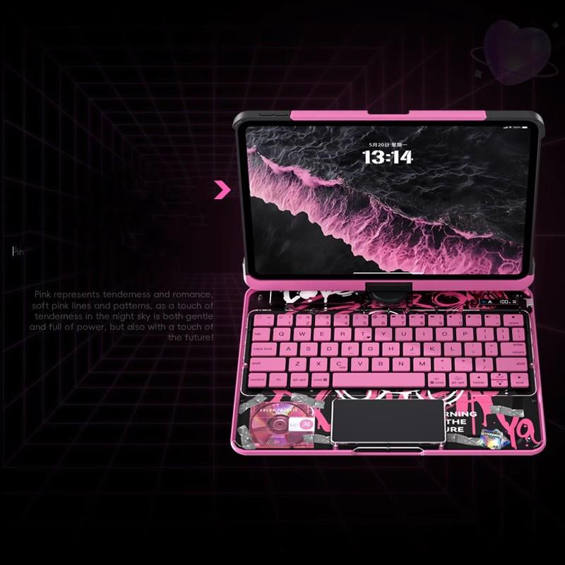 Для iPad 11-го поколения A16 Air 11 дюймов M3 M2 10-го поколения A2696 A2757 Air 7 6 5 4 10.2 9-го 8-го 7-го Pro 11 Жесткий чехол-клавиатура с тачпадом