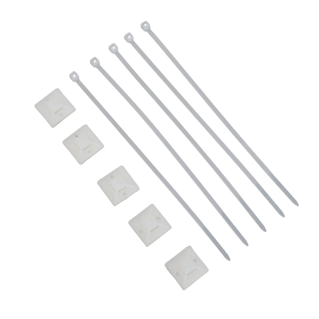 200Pcs Nylon High Temperature Resistant Strong Nylon Self Locking Cable with Mounts for Cable Fence