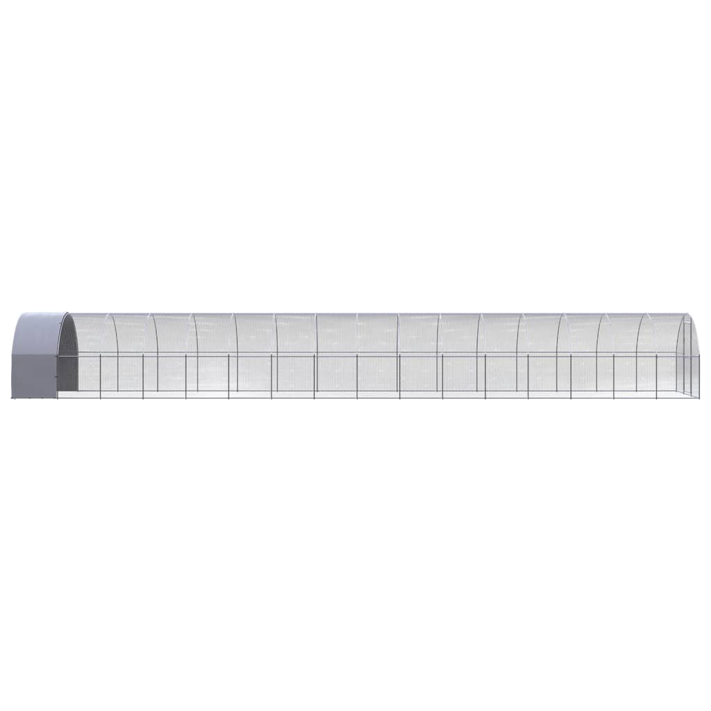 Vidaxl Klatka Zewnętrzna Dla Kurcząt, 3X16X2 M, Stal Galwanizowana