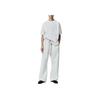 Fear of God Essentials Вышитая базовая футболка Слоновая кость Мужские Топы Кремовый 125HO254282F