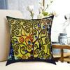 Gustav Klimt The Tree Of Life Fine Art Throw Pillow Cover Polyester Cushions for Sofa Fashion Cushion Covers
