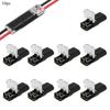 10Pcs 2 Pin Way Plug Wire Cable Snap Connectors Car Electrical Connector Strip Terminal Connection Clamp