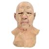 Реалистичная лысая голова латексный старик лицо переодевание реквизит для вечеринки полный накладной грудь латексный костюм Wrin