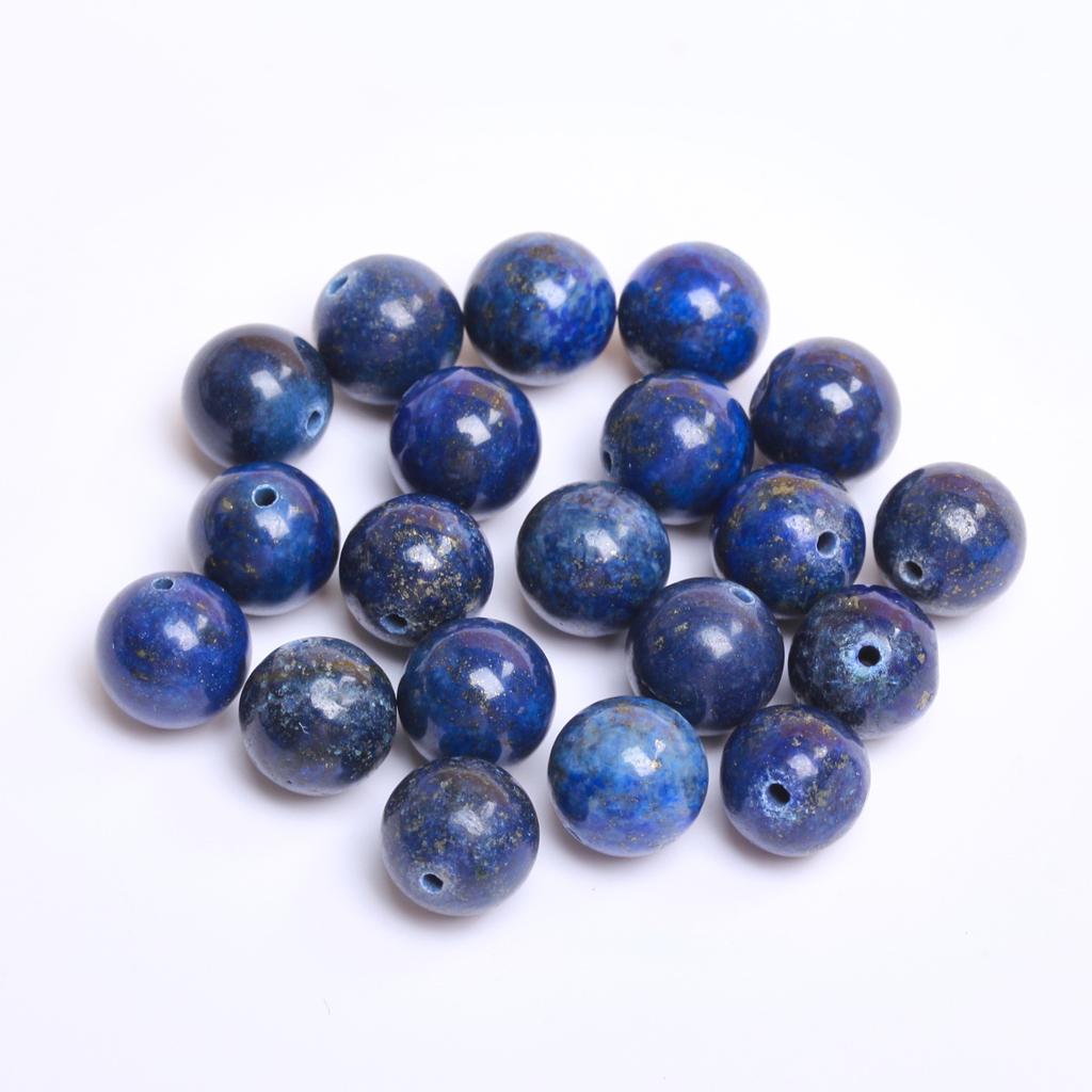 40/30/20/20/15 шт. 4/6/8/10/12 мм лазурит круглые бусины из натурального камня DIY браслет серьги материал для бисера ручной работы