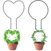Iron Round Heart Shaped Garden Plant Support Stake Stand For Potted Vine Climbing Plants Flower Vegetable Trellis Support Frame