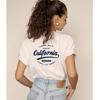 American Vintage Sports Style California Letter Print Pure Cotton Short Sleeve T-shirt Women
