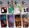 Для Oppo Reno15 14 Pro 15F 14F Realme C71 15 15T 15X 14T 14X Прозрачный чехол С милым рисунком панды Мягкий ТПУ Нескользящий чехол для телефона Для Oppo Бампер Чехол