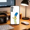 The Simpsons Phone Case Black Silicone Soft For Samsung S25,S24,S21,S22,S23,S30,Ultra,S20,Plus,Fe,Lite