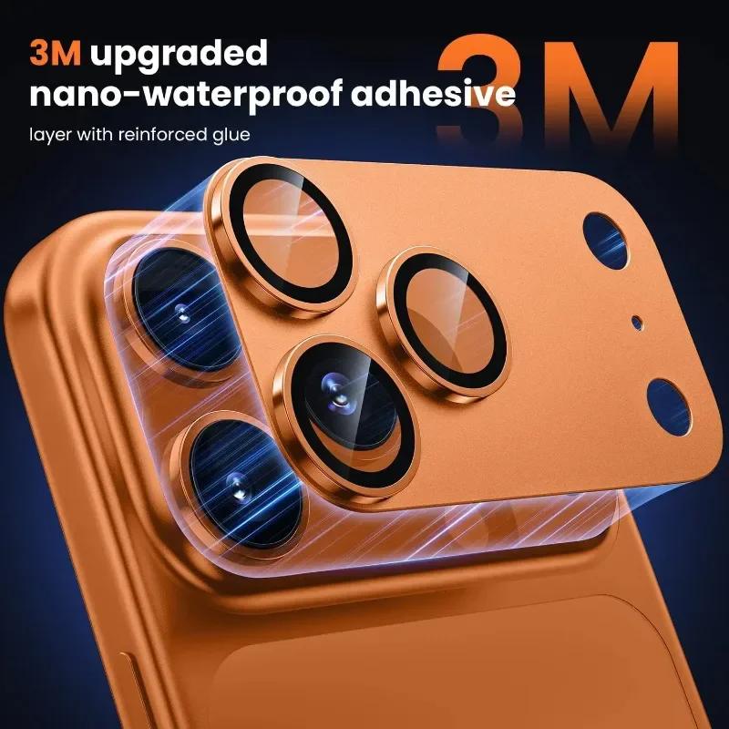 Металлическая Алюминиевая Сплавная Защитная Пленка для Камеры Для iPhone 17 Pro Max 17 Pro Защитная Крышка Задней Линзы Защитный Колпачок Пленка для Линзы