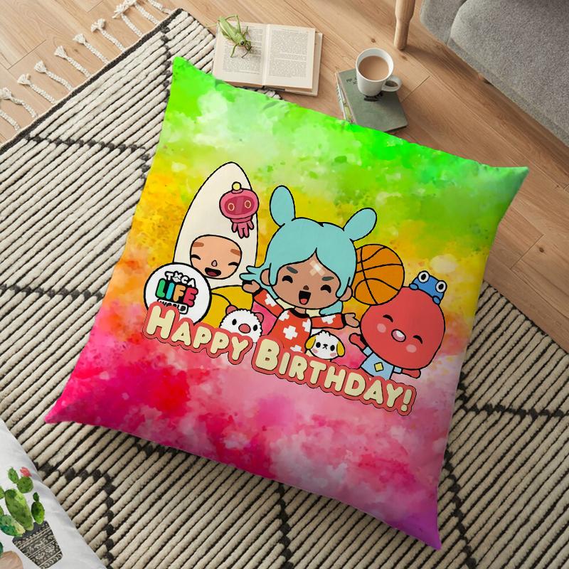Чехол для подушки Toca Life World, наволочка Toca Boca для домашнего стула, детская комната, мягкая декоративная наволочка 45*45 см