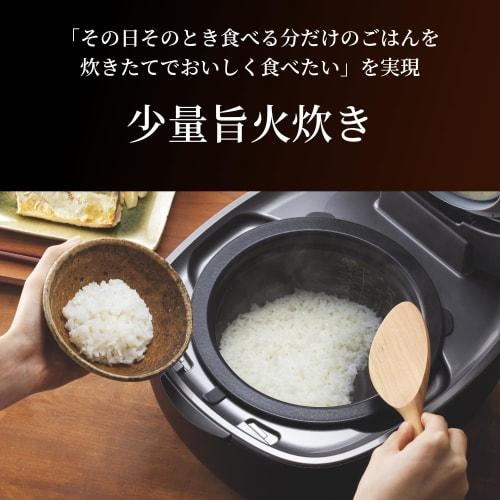 Tiger Thermos (TIGER) Rice Cooker 5.5 Cups Earthen Pot Pressure IH Type Earthen Pot Awabi Cooking Small Delicious Cooking Ebony Black JPL-T100KG