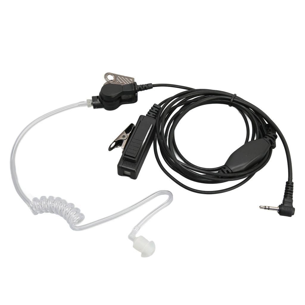 2,5 мм наушник с акустической трубкой, однокнопочная PTT, гарнитура для рации со стальной клипсой для