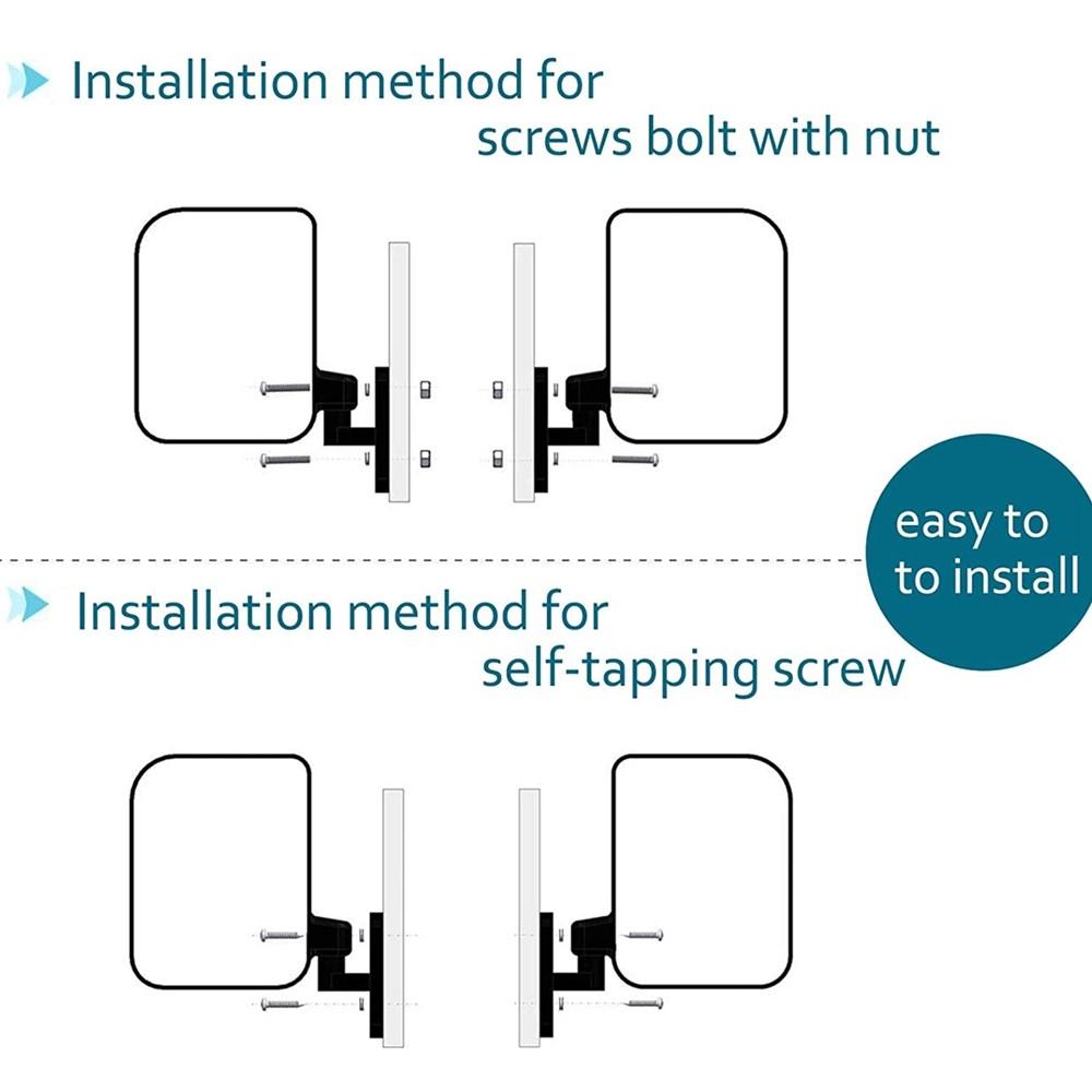 Универсальное складное зеркало заднего вида 1 пара сменных аксессуаров для гольф-каров боковые зеркала для Ezgo Club Car Yamaha Star Zone Cars