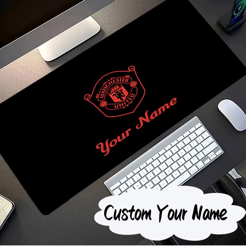 Custom Name Mouse pad Manchester Crest Mouse pad, Gaming Mouse Pad, keyboard pad, Desk Decor for computer notebook Fan Birthday Gift