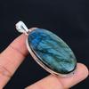 Labradorite Gemstone Pendant Solid 925 Sterling Silver Pendant Jewelry Gift For Unisex