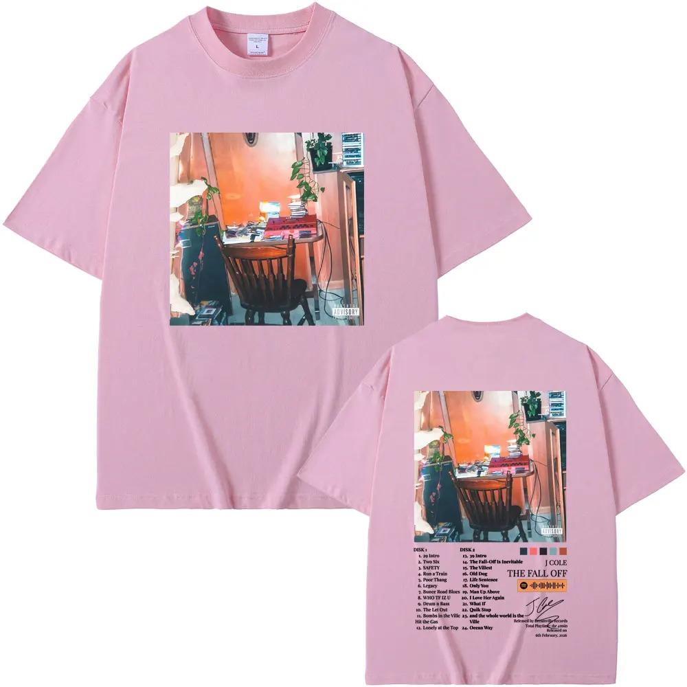 2026 Rapper J Cole The Fall Off Album Graphic Print Tshirt Unisex Women Hip Hop Fashion Tshirts Cotton Casual Oversized T Shirts