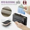 Crossbody for IPhone 18 Pro Max 18 Pro Case Wallet Leather Zipper Card Holder RFID Flip Cover Shoulder Strap Wristlet for Women