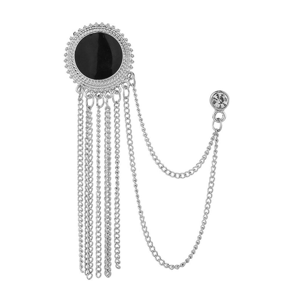 Collar Pin Gift Male Corsage Long Chian Men Badge Korean Style Pin Fashion Jewelry Brooches