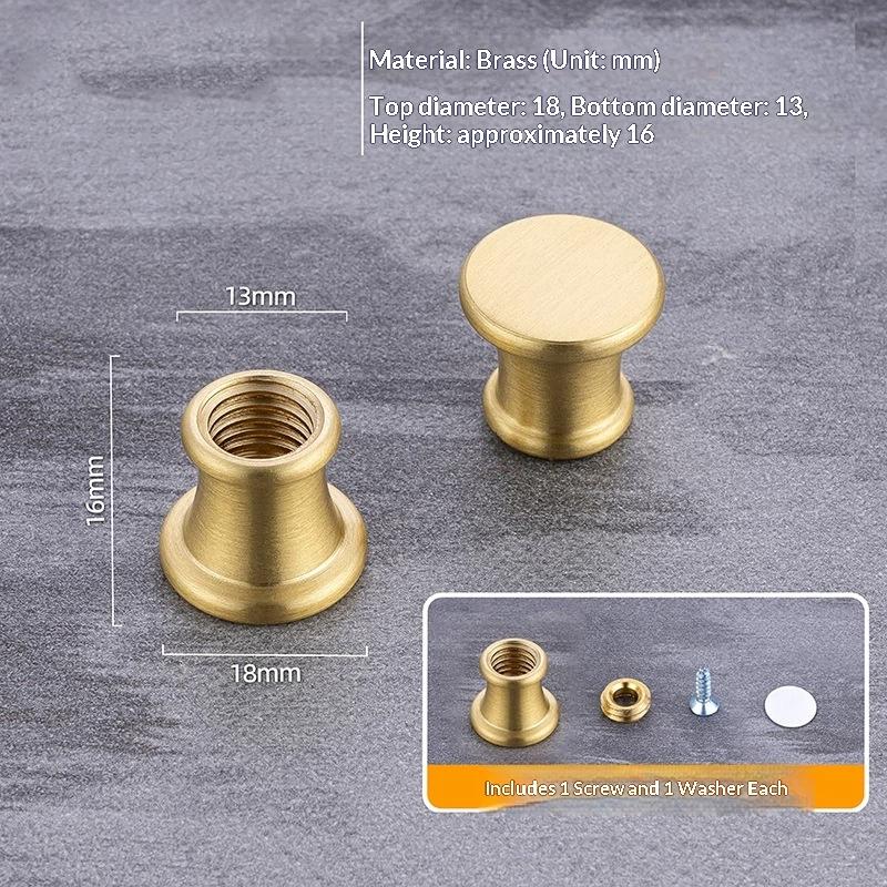 Brass Wooden Mini Board Feet 4Pcs Anti Slip Riser for Jewelry Box Display Tray Small Furniture DIY Craft Use