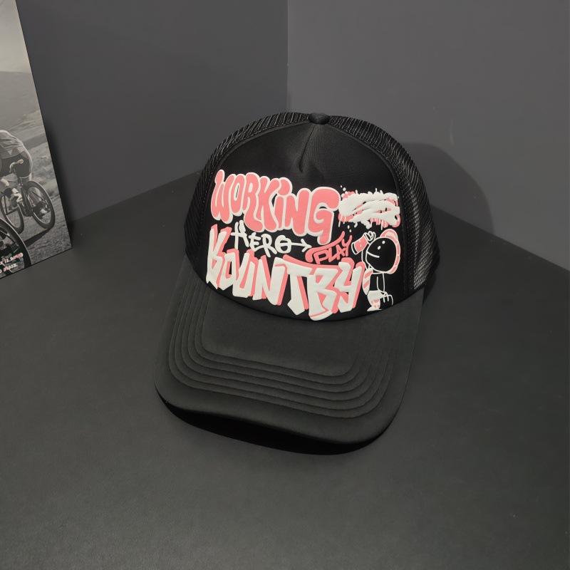 Men's Hat European and American Couple Cap Breathable Shade Mesh Cap Truck Driver Truck Cap Baseball Cap