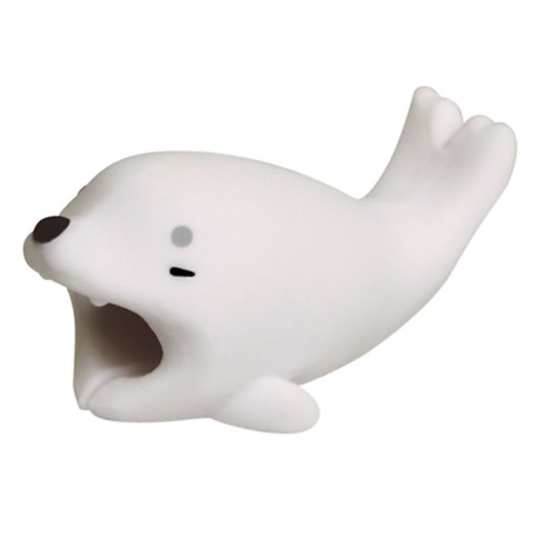 Защитный шнур для кабеля с милыми животными, защитный провод с рисунком из мультфильма, светящийся силиконовый чехол, устройство для намотки зарядного кабеля для кабеля зарядного устройства для телефона