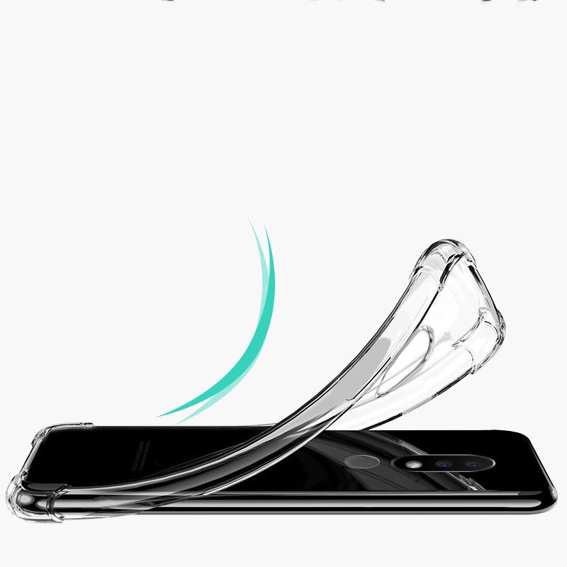 Для Nokia G10 G20 G21 G22 X10 X20 XR21 C22 C32 C12 1 2 3 6 7 8 9 X7 X5 X6 7,1 2,1 3,1 5,1 прозрачная крышка противоударный силиконовый прозрачный чехол